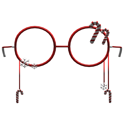 red christmas glasses