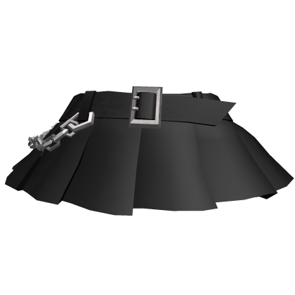 [N] Chibi Y2K Black Skirt with Belt