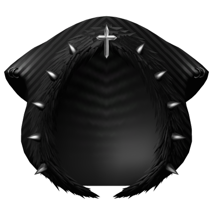 ┊♰ ꒱ gothic cat fur hood w/ spikes ꒰striped꒱   Roblox item