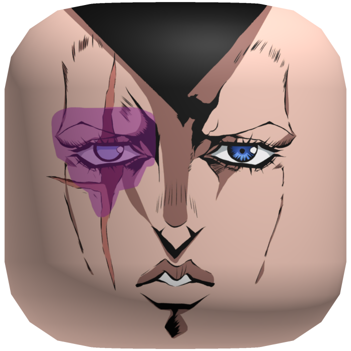 Polnareff face [Part 5 scar]