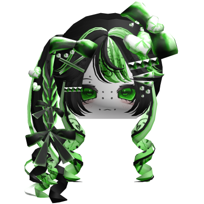 Vkei Scene Emo Moe Hair Combo Green
