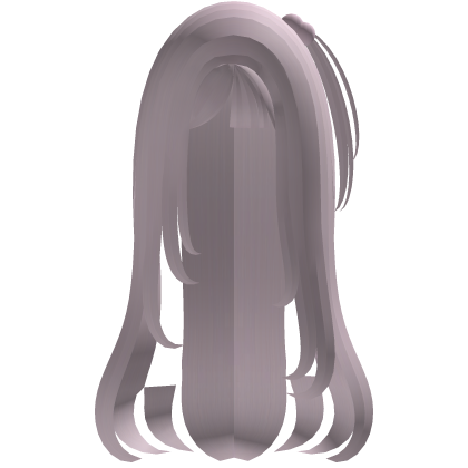 ♡ ﹕cute anime hair with ponytail in light pink Roblox item