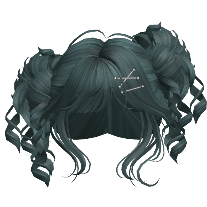 Tilted Elegant Princess Buns (Teal)