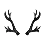 Black Sparkle Time Antlers