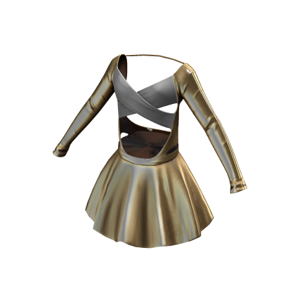 Iconic Bodysuit and Skirt - Gold thumbnail