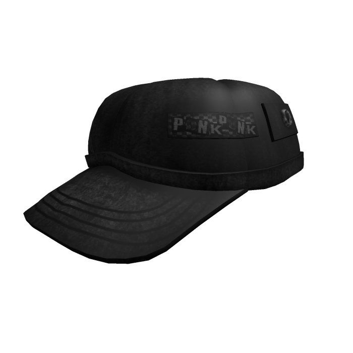 Black vkei grunge emo worn denim beret