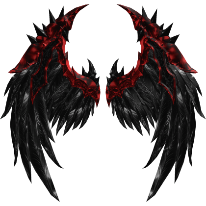 Red and Black Angel Wings