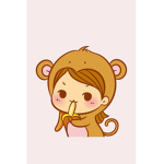 Cute monkey squad