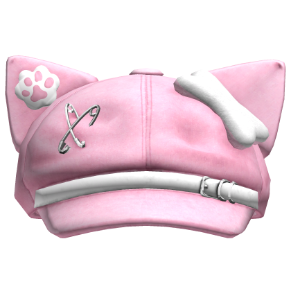 Light Pink Kawaii Cat Beret