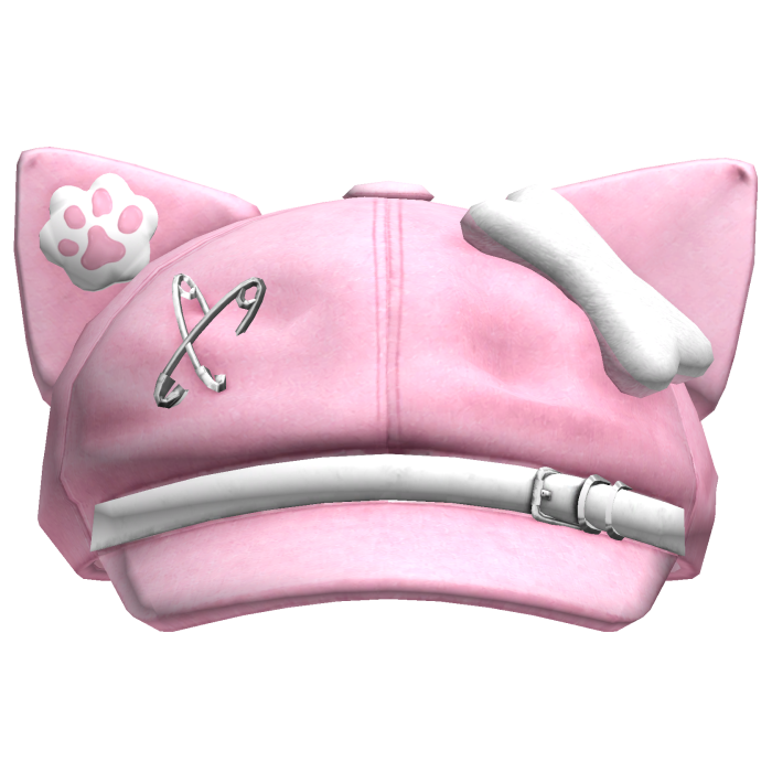 Light Pink Kawaii Cat Beret