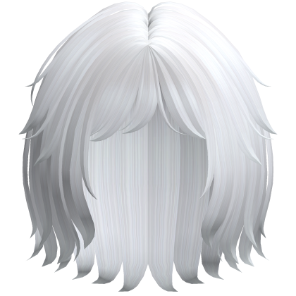 Soft Messy Bob w/ Curtain Bangs (White)
