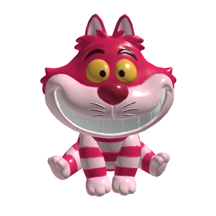 Cute Smiling Pink Cheshire Cat