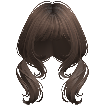 Sweet Swirly Pigtails Brown Roblox item