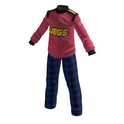 Pink JEGS Racing Jacket & Pajama Pants