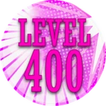 Level 400! 🩷 Roblox badge thumbnail