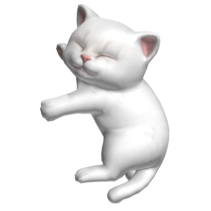 Cute Sleeping Cat Kitten - White [3.0] Roblox item