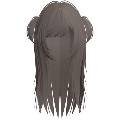 rockstar wispy hair w pigtails ash brown Roblox item