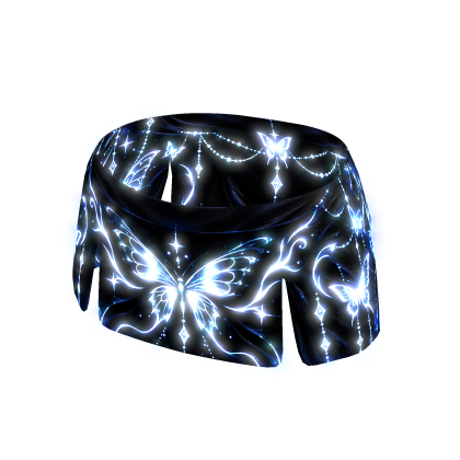 ✅EMISSIVE✅ Glowing Blue Butterfly Mini Skirt