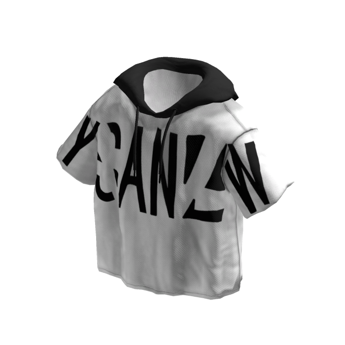 FS - Distorted Letter Hoodie White