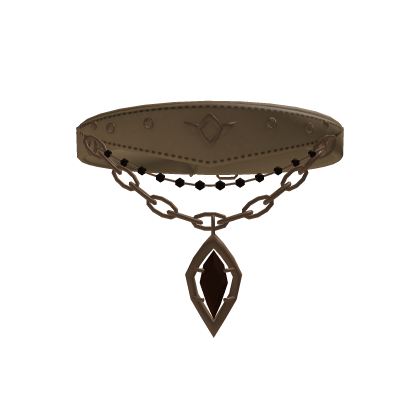 Vigil Gothic Choker - Ivory & Antique Brass