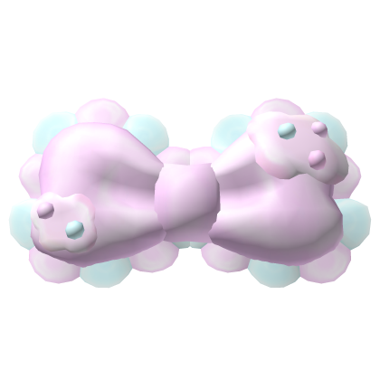 . ‿ ♡ cute sprinkle pink blue cotton candy bow