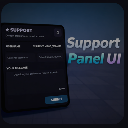 Support Panel UI V1.5