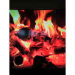 The car Flames