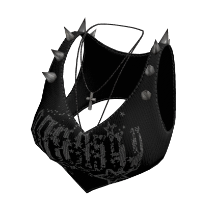 Gothic Punk Spiked Tank Top black[MAX]