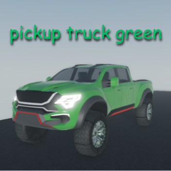 รถกระบะสีเขียว