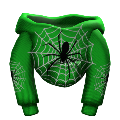 Green Designer Spider Web female Hoodie Roblox item