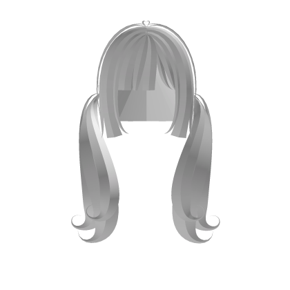 ♡ dolly hime low wavy pigtails white