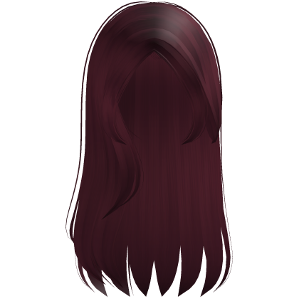۶ৎ | long straight loose flowy maroon hair