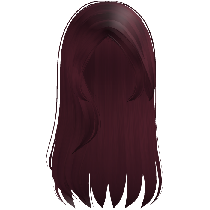 ۶ৎ | long straight loose flowy maroon hair