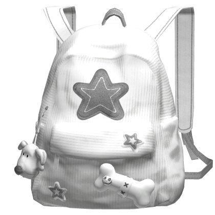 White Star Y2K Streetwear Backpack