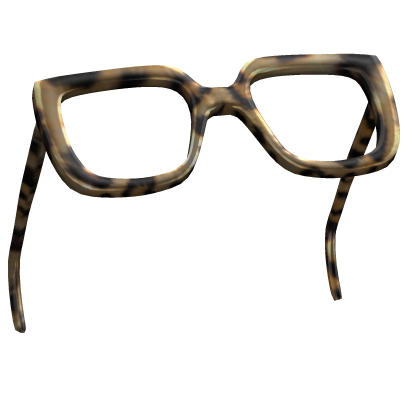 Raised Leopard Oversized Square Glasses Roblox item