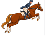Horse jumping fun