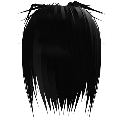 Messy Scene Spiky Emo Hair Black