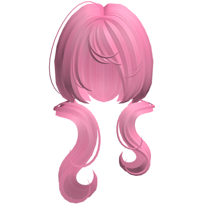 ♡: cutesy doll swirly pigtails in hot pink Roblox item