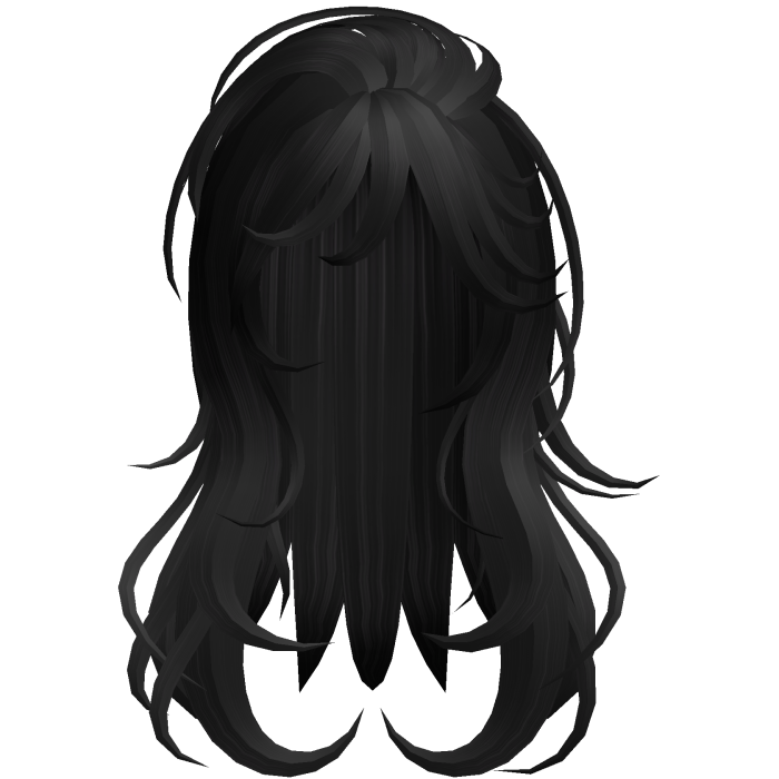 Soft Flowy Long Layered Hair (Black)
