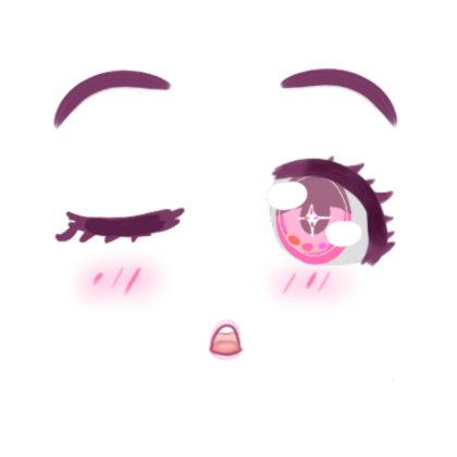 Cute Pink Eyes Roblox decal