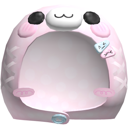 Cute Kawaii Pink Blushing Seal Hood Roblox item