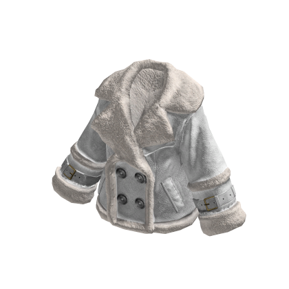 Winter Shearling Fur Collar Jacket (Light Gray)