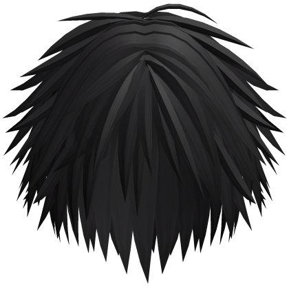 Messy Spiky Emo Boy Hair (Black)