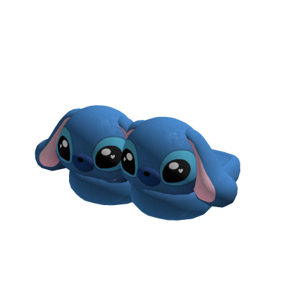 ♡ blue alien bunny slippers