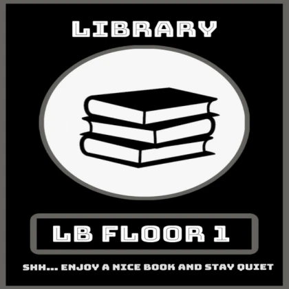 Legion Highschool Library sign