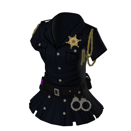 Black police skirt