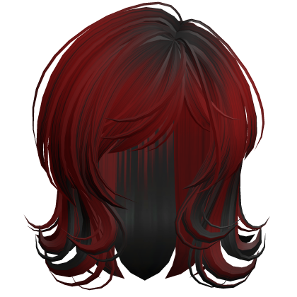 Scene 2000s Darling Wolfcut White&Black Roblox item