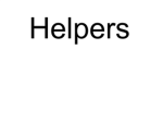 Helpers