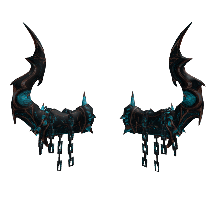 Dark Teal Demon Horns - Abyssborn