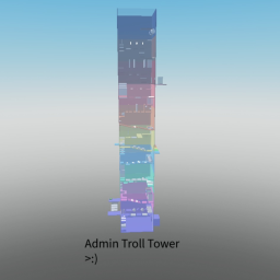 secret Admin Troll Tower Game